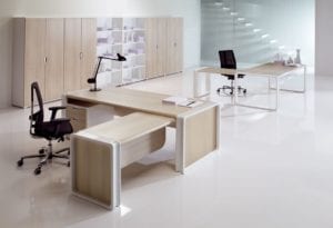 Illustration solutions mobiliers de bureaux